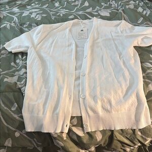 White Women's Cardigan Sweater